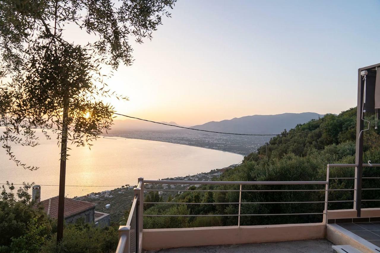 Messinian Sunset Villa Kalamáta Kültér fotó