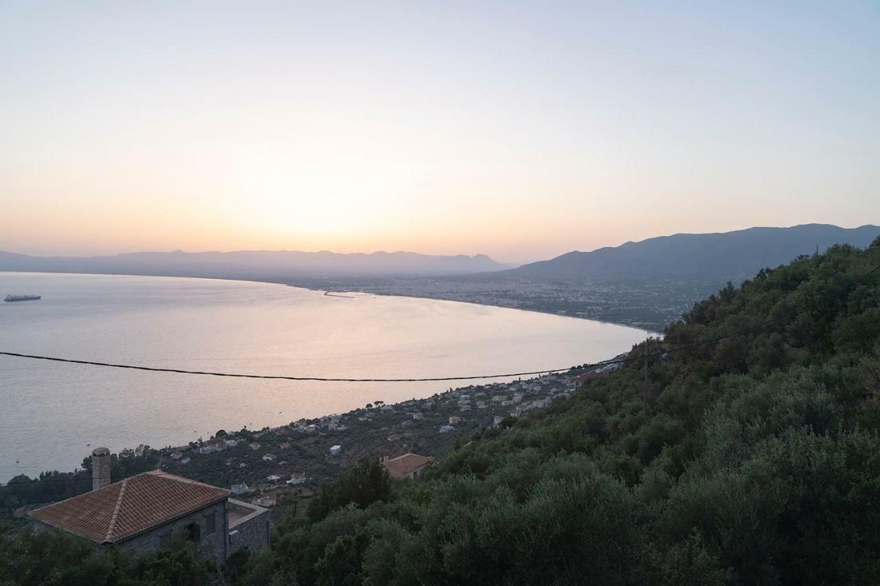 Messinian Sunset Villa Kalamáta Kültér fotó
